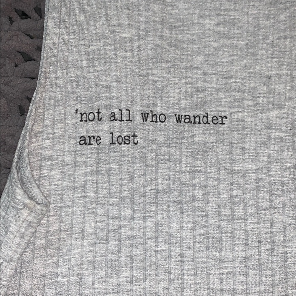 Not All Who Wonder Are Lost Muscle Tee - Picture 2 of 4